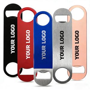 Manufacturer Customized Blank Flat Beer Custom Logo Sublimation <b>Bar</b> Wine Stainless Steel Bottle Opener - Product Image 1