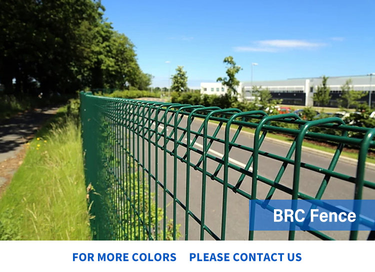 에 대한 최신 회사 뉴스 분말에 의하여 입히는 직류 전기를 통한 목록 정상 삼각형 구부리는 용접된 철 철망사 BRC 담 패널  0