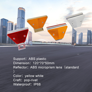 Delineador de carretera reflectante de alta visibilidad a precio de fábrica, soporte de aluminio, delineador de barandilla de carretera trapezoidal - Product Image 1
