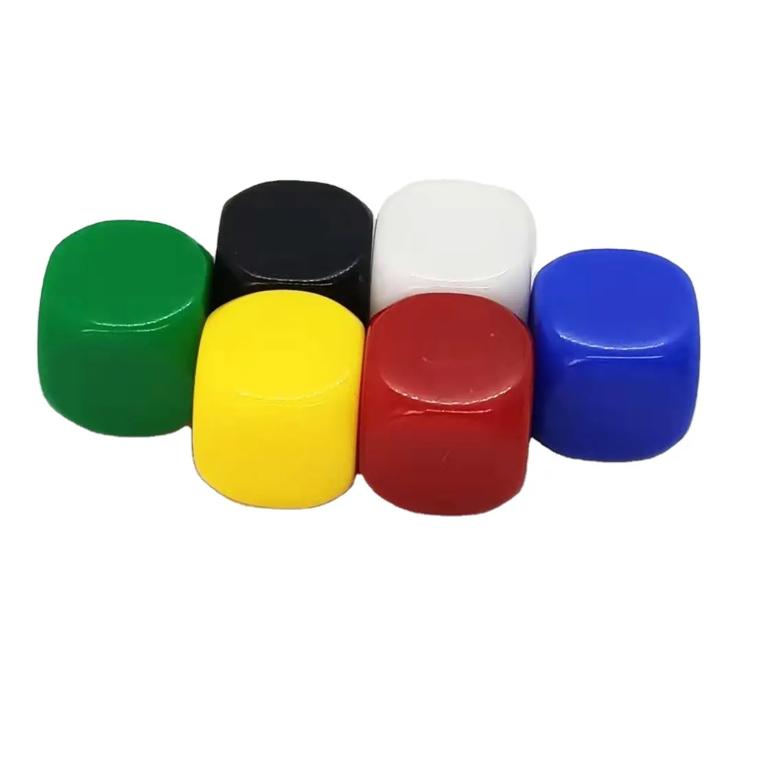 Пластиковые кубики для казино под заказ, цветные акриловые многогранные Кубики 6 16 мм, Цветные Кубики оптом