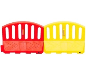 La divisione stradale del traffico di costruzione stradale ha affollato il controllo del veicolo barricata di sicurezza riempita d'acqua barriere di plastica ad alta recinzione - Product Image 1