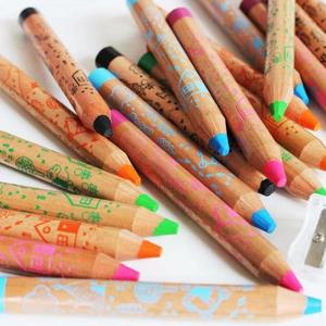 Crayons de cire et crayons aquarelle 3-en-1 géants avec logo OEM d'usine, conformes EN71, pour enfants - Product Image 1
