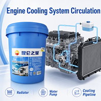 Liquide de refroidissement anti-gel Kunlun Star HEC-II -30, 18 kg, éthylène glycol, liquide de refroidissement pour moteur haute performance
