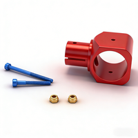 Connecteur en T pliable en alliage d'aluminium usiné CNC de 25 mm à 16 mm pour kit de châssis d'hexacoptère et d'octocoptère