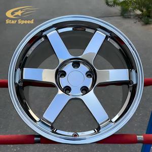 SS forjado 5x114,3 5x5x120 112 ruedas cóncavas con acabado cromado personalizado para BMW M3 E46 F80 Honda Civic tipo <span class=keywords><strong>R</strong></span> 18 19 20 21 <span class=keywords><strong>22</strong></span> pulgadas llantas - Product Image 3