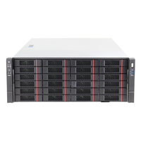 Chassis Penyimpanan Hot Swap TOPLOONG M465 24 4U 24 Bays E ATX untuk Cloud Computing, Enclosure Server NAS Rak 4U Kustom