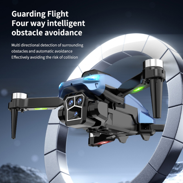 Beginner RC Quadcopter 3D Flip LED Lights One-Key Takeoff/Landing Foldable Design Camera 6-Axis Gyro Brushless Motor Kids Toy