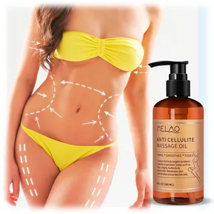 MELAO 100% Tự Nhiên Hữu Cơ Phụ Nữ Da Làm Săn Chắc Thắt Chặt Chống Cellulite Collagen Body Slimming Dầu Massage Với Các Loại Tinh Dầu