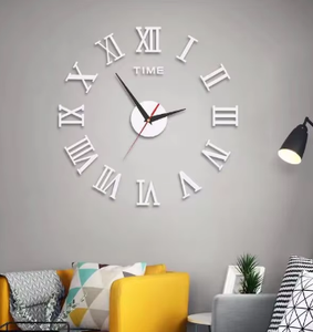 <span class=keywords><strong>Horloge</strong></span> <span class=keywords><strong>murale</strong></span> DIY moderne 3D avec autocollants numériques miroir pour la décoration de la maison, du bureau, cadeau - Product Image 5
