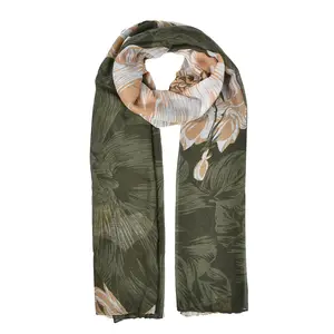 HEC Multi Color Cheap Price Polyester Material Autumn Weared Women Scarf Wholesaler From China