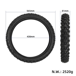 Neumático Todoterreno 70/100-17, Neumático con Cámara 2.50/2.75-17 para Motocicletas Todoterreno Pequeñas, Minimotos y Bicicletas Infantiles - Product Image 2