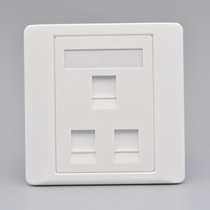3 cổng Giao diện mạng Bảng điều khiển Mạng Máy Tính ổ cắm mặt tấm RJ45 <span class=keywords><strong>Jack</strong></span> <span class=keywords><strong>CAT5e</strong></span> CAT6 <span class=keywords><strong>Keystone</strong></span> <span class=keywords><strong>Jack</strong></span> tường Ổ cắm ổ cắm - Product Image 2