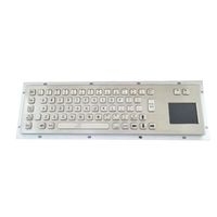 Clavier industriel en acier inoxydable IP65 pour kiosque, à montage mécanique, avec pavé tactile, trackball ou rétroéclairage au choix