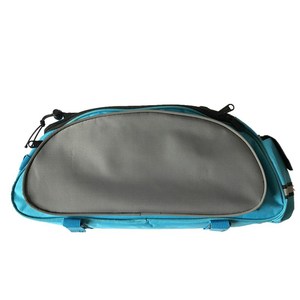 Sac de selle de vélo bleu gris 13L, étanche avec doublure intérieure, sangle amovible pour porte-bagages arrière de vélo de montagne - Product Image 5