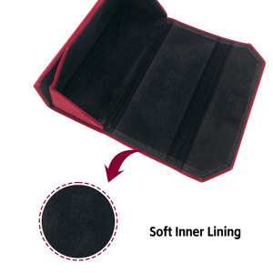 Lussuoso Astuccio Pieghevole per Occhiali con Chiusura Magnetica, <span class=keywords><strong>Porta</strong></span> Occhiali Rigido in Pelle PU e Velluto a Forma Triangolare per Uomo e Donna - Product Image 4