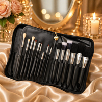 Ensemble professionnel de pinceaux de maquillage cosmétique, pinceaux pour poudre, fard à paupières, blush, kit de pinceaux de maquillage avec sac