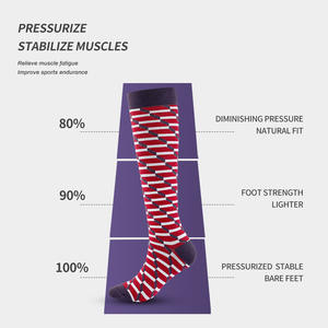 Chaussettes de compression pour la course et le cyclisme, en nylon, design ergonomique avec soutien et stabilité pour les jeunes (18-40 ans) - Product Image 2