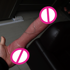 Realistic Liquid Silicone Dildo Suction Cup Soft Flesh Waterproof Adult <strong>Sex</strong> <strong>Toy</strong> G Spot Stimulation Women <strong>Men</strong> Wireless Telescopic - Product Image 1