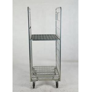 סופרמרקט אבטחה רול כלוב 2-שכבות מיכל מטען עשוי פלדה - Product Image 1