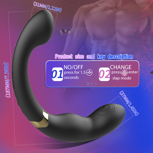 Jouet anal S-Hande, stimulateur de <span class=keywords><strong>prostate</strong></span> masculin, masseur vibrant à double tête, recharge USB, grand modèle, pour couple. - Product Image 6