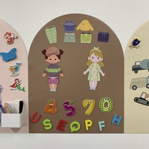 <span class=keywords><strong>Tableau</strong></span> magnétique pliable 950x750mm pour enfants, mur de jeu réutilisable et amovible pour l'apprentissage à la maison et en classe, autocollant certifié EN71 - Product Image 1