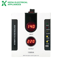 Regulador de Voltaje Automático de Calidad Industrial 500VA-5000VA con Pantalla Dual y Enchufe Universal para Refrigerador, PC, con Certificación CE