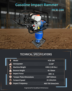 Compactadoras Vibratorias de Impacto a Gasolina Hechas en China, Se Utilizan para la Compactación del Suelo y Funcionan como Vibradores de Impacto - Product Image 5