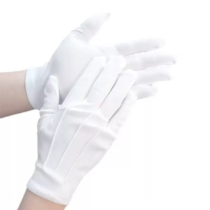 Gants de parade en coton en gros directement de l'usine, gants de cérémonie à revers à pression pour garde d'honneur, vêtements de sécurité formels durables - Product Image 3