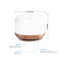 LEDEAST S05ML Tuya Smart 500ML Huile essentielle de grain de bois Humidificateur d'air ultrasonique Diffuseur d'arômes