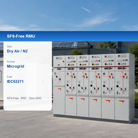 Unit Distribusi Daya 3 Fasa Modular Berisolasi Nitrogen Bebas SF6 12kV 630A, Berlapis Logam, IP67, Netral Karbon (RMU)