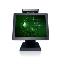 15 "TFT LCD светодиодная подсветка отпечатков пальцев Сенсорный экран биллинг машина с принтером все в одном POS система