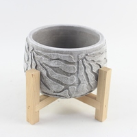 Vente en gros de jardinière en ciment moderne écologique personnalisée, faite à la main, décoration de bureau intérieure/extérieure, pot coloré pour plantes, usage domestique
