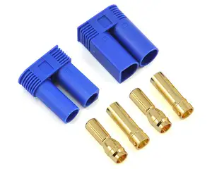 EC5 Banana Plug Connectors Female Male Gold Bullet Connector for RC ESC LIPO Battery Device Electric Motor (1 Pair)