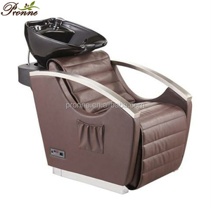 Chaise de shampooing en cuir synthétique moderne avec fonction de lavage du dos et de massage pour salon de coiffure - Product Image 4