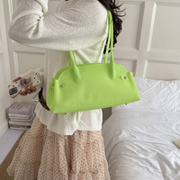 Sac à main en PVC tendance INS, couleur bonbon, grande capacité, imperméable, sac à bandoulière pour femmes