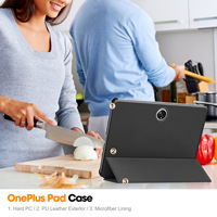 Étui pour One Plus Pad Stand Tri Fold Slim Lightweight Hard Shell Protective Smart Cover pour Oppo Pad 2