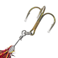 Leurre de pêche en eau salée OEM 45g Bucktail Spinner Chatter Bait avec paillettes brillantes et hameçon triple robuste
