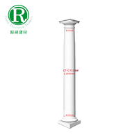 Colonnes romaines CT-C1036W en matériau PU haute densité utilisées dans les lieux de réception de mariage, la décoration de villas, etc.