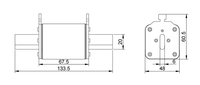 Fusible CHFE NT2 de Acción Rápida, Cerámico, 125A 200A 250A 350A 400A, Protección de Sistema AC, Fusible NH2 NH3, 500VAC, 1600A, Personalizado