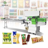 Machine d'emballage sous film rétractable pour boîtes à biscuits en plastique, petits emballages de légumes frais, pains et sacs oreillers