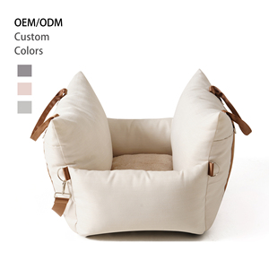 Lujo personalizado sólido sostenible pequeño mediano rectángulo perro coche asiento mascota sofá cama camas para mascotas - Product Image 1