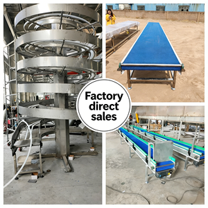 Nastro trasportatore inclinato per letame, pressa vulcanizzatrice usata, banco cassa con macchina smerigliatrice per coclea flessibile - Product Image 3