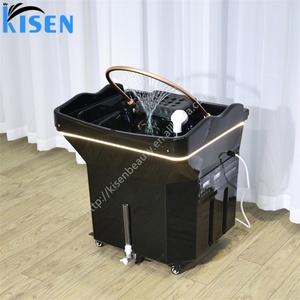 Equipo de Spa Capilar KISEN, Lavacabezas Portátil con Masaje y Luz LED para Salón de Belleza, Terapia Capilar con Agua - Product Image 1