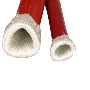 Manicotto antincendio resistente al calore dell'isolamento termico del pirojacket di protezione del tubo flessibile dell'impianto di vetro d'acciaio