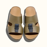 Sandales arabes personnalisées SHIKOL pour hommes, en cuir véritable de haute qualité, mules d'été, chaussures artisanales du Golfe, fabrication usine 2026