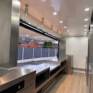 קרוואן אוכל מודרני 2026 מכולה טרומית מאובזר במלואו מטבח נייד משאית קייטרינג עם סרן כפול להמבורגר פיצה ברביקיו <span class=keywords><strong>CE</strong></span> - Product Image 6