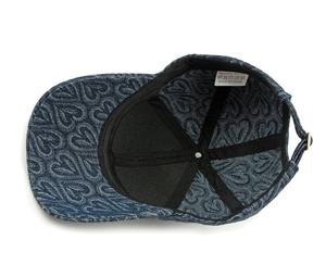 Gorra de béisbol de mezclilla ajustable con jacquard de moda al por mayor, gorra de béisbol de 6 paneles con visera curva - Product Image 6