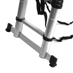 Échelle télescopique en aluminium peu encombrante, pliable, avec hauteur réglable pour projets de bricolage - Product Image 6
