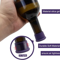 Bouchons de vin en silicone Bouchons de vin réutilisables Joint hermétique sur les bouteilles Remplacer un bouchon en silicone étanche en liège