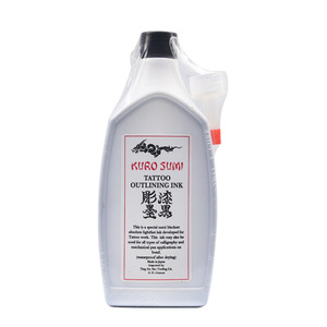 Encre de tatouage noire grande capacité 12oz 360ml, pigment gris pour l'outillage et le dégradé, pour artistes - Product Image 2